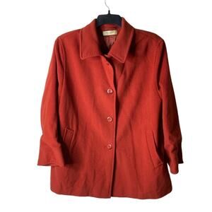 Vintage Christian Berg Stockhom Jacket Women XL Long Sleeve Wool Cashmere Formal